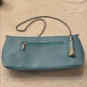 PrimeWare Wine Purse Cross Body Design Aqua Blue Insulated